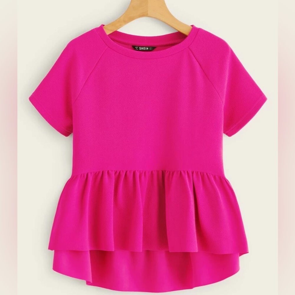 High-Low Ruffled Top